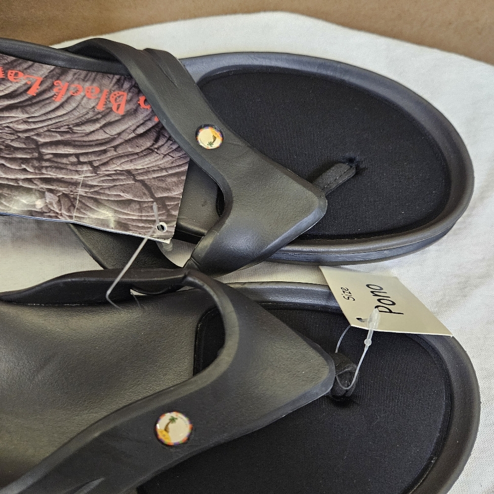 O ' o Black Lava Sandals Women Size 8 - Picture 5 of 16